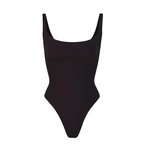 SKIMS Square Neck BodysuitOnyx